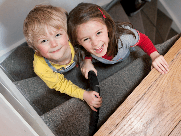 Kinderen op de trap